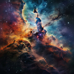 Obraz na płótnie Canvas Stellar Canvas: Capturing the Beauty of Nebulae