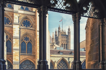 The Palace of Westminster viewed from Westminster Abbey	