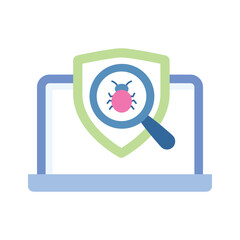 An amazing vector of antivirus in trendy design style