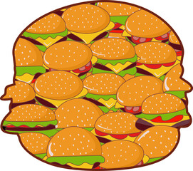 Burger Inside Pattern
