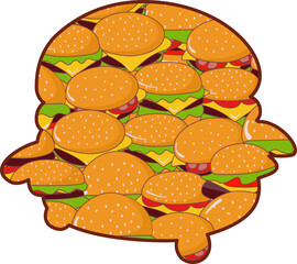 Burger Inside Pattern