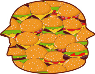 Burger Inside Pattern