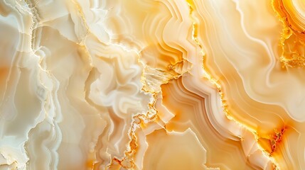 The texture of natural polished smooth natural marble stone Onyx For abstract home decoration closeup : Generative AI - obrazy, fototapety, plakaty