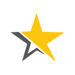 Obraz premium successful victory star logo design