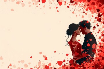 Celebrate Romance with Artistic Illustrations: Featuring Modern Love Designs, Romantic Scenes, and Emotional Couple Graphics – Perfect for Lovers