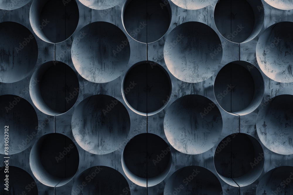 Poster abstract 3d pattern. brutalist style. background image. created with generative ai technology.