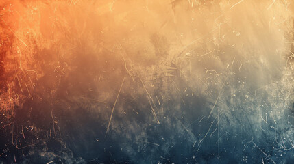 Soft gradient from blue to orange, mimicking a tranquil dusk sky. - obrazy, fototapety, plakaty