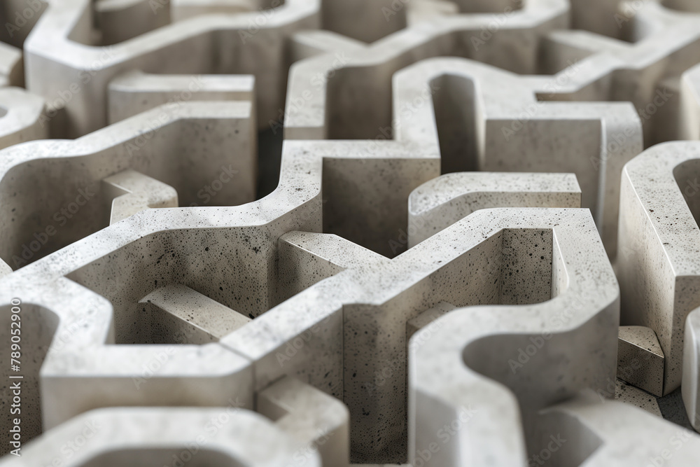 Poster abstract 3d pattern. brutalist style. background image. created with generative ai technology.
