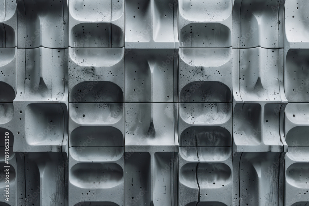 Aufkleber abstract 3d pattern. brutalist style. background image. created with generative ai technology.