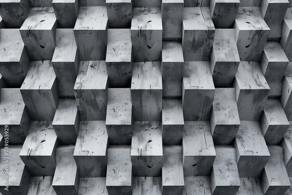 Poster abstract 3d pattern. brutalist style. background image. created with generative ai technology.