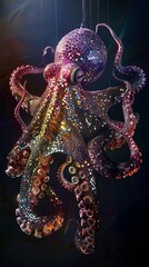 AI generated digital art of Swarovski Octopus