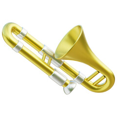 Obraz na płótnie Canvas Trombone Musical Instrument