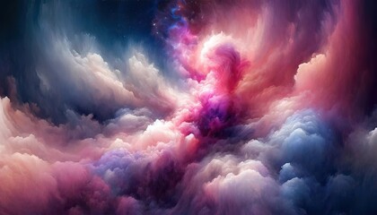 Celestial Cloud Phenomenon with Cosmic Energy - obrazy, fototapety, plakaty