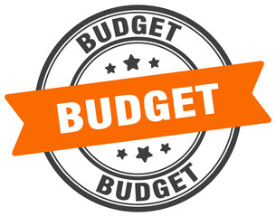 Fototapeta premium budget stamp. budget label on transparent background. round sign
