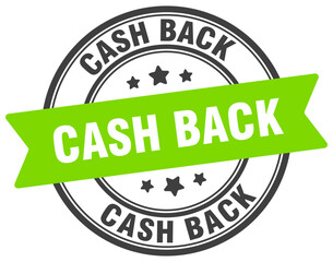cash back stamp. cash back label on transparent background. round sign