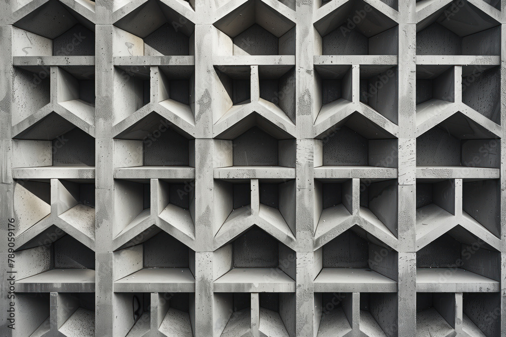 Poster abstract 3d pattern. brutalist style. background image. created with generative ai technology.