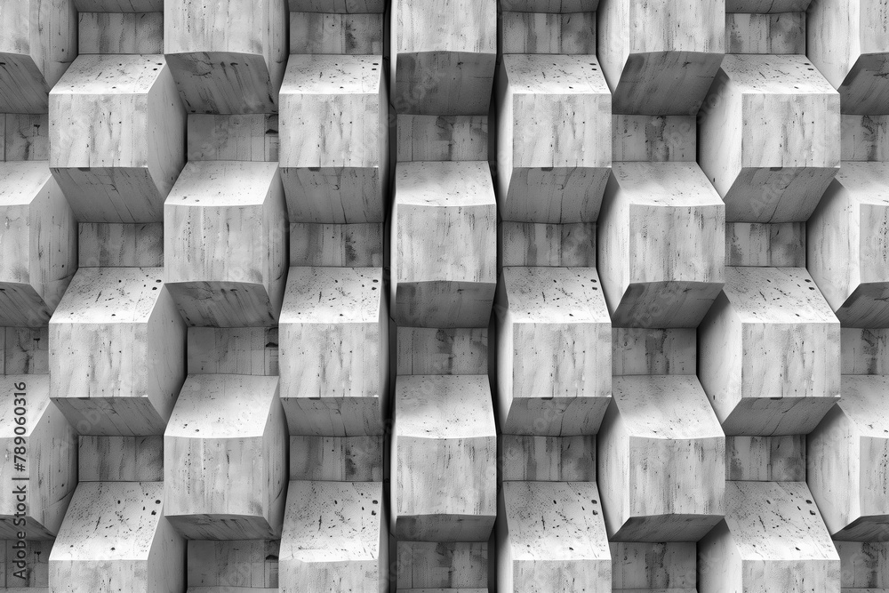 Poster abstract 3d pattern. brutalist style. background image. created with generative ai technology.