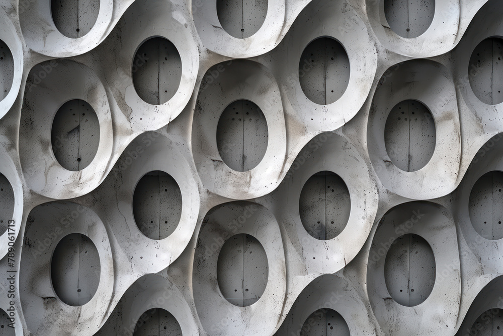 Poster abstract 3d pattern. brutalist style. background image. created with generative ai technology.