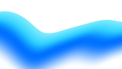 Blurred transparent gradient background. Elegant blue wavy line on Transparent png overlay...