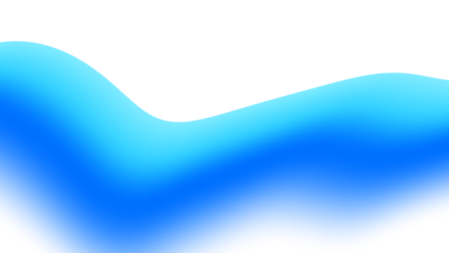 Blurred transparent gradient background. Elegant blue wavy line on Transparent png overlay background
