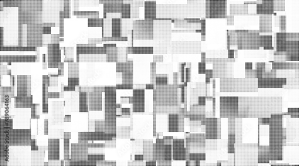 Aufkleber monochrome gradient halftone dots background. overlay png illustration. abstract grunge dots on tran