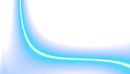 Energy lines with transparent gradient background. Elegant rainbow colours wavy line on Transparent png overlay background