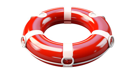Help safety security concept. Lifebelt life buoy isolated on white background 