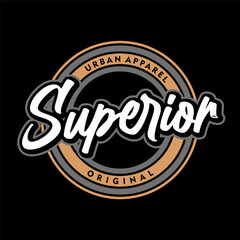 vector superior logo design for t shirt or your brand