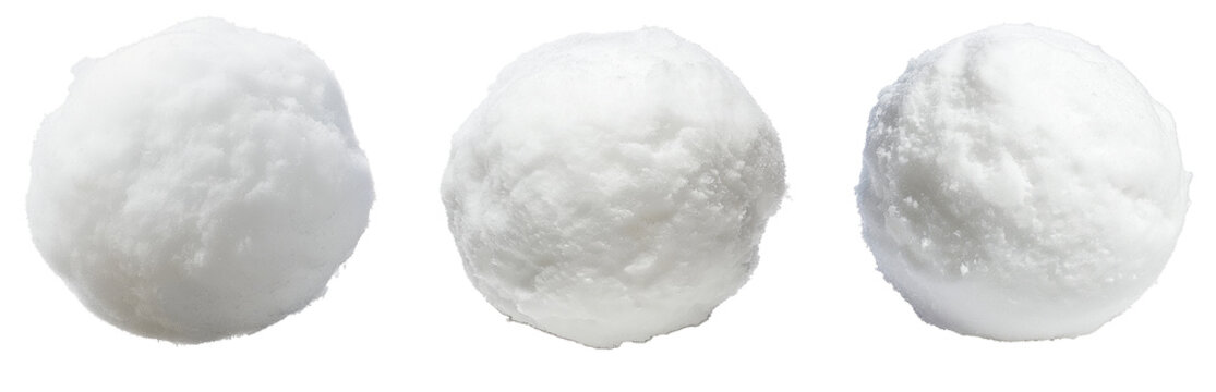 Set of snowball isolated can be used for further editing