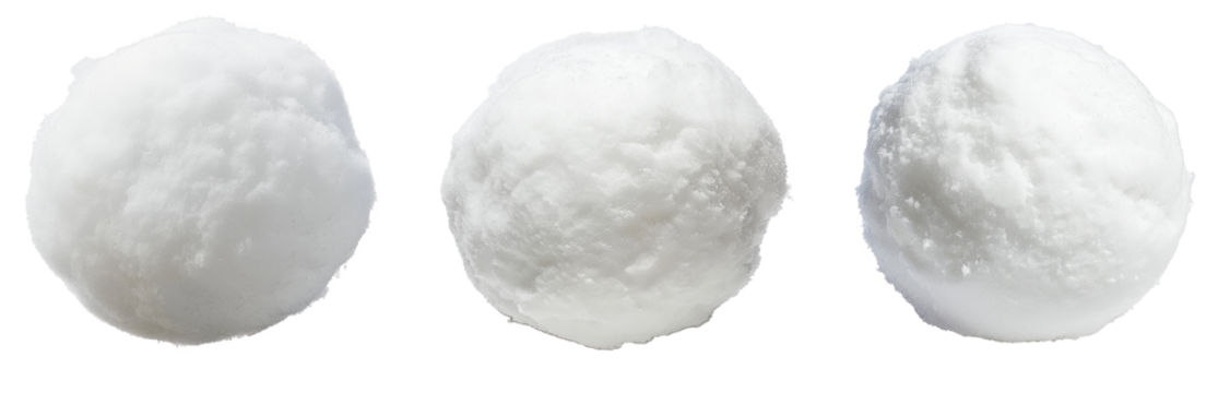 Set of snowball isolated can be used for further editing