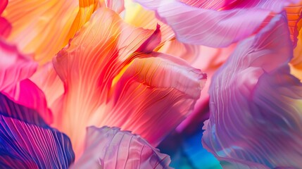 Colourful bright pattern made of natural things : Generative AI