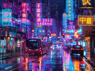 Neon Nights: Exploring the Electric Glow of City Life