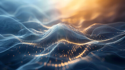 Dynamic Abstract Background With Pulsing Energy - obrazy, fototapety, plakaty