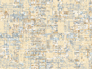 Abstract variegated stripes in patina stain. Seamless pattern print pattern design natural earth tone canvas linen texture check simple thin and thick vertical lines shabby chic plaid tweed madras