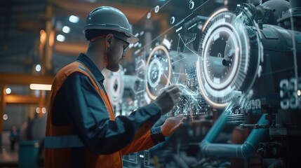 Engineer harnessing smart industry 4.0 technologies for enhanced energy efficiency and sustainable development management