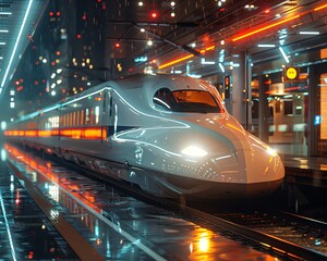 Bullet trains committed to punctuality, offering rapid journey times and serving as a reliable alternative to air travel