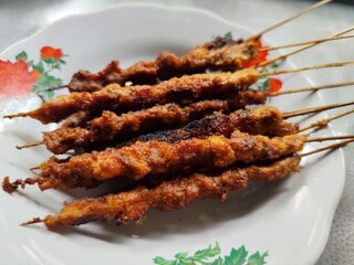 Sate Blora is a chicken satay culinary dish from Blora, Central Java. Satay or sate in Indonesian...