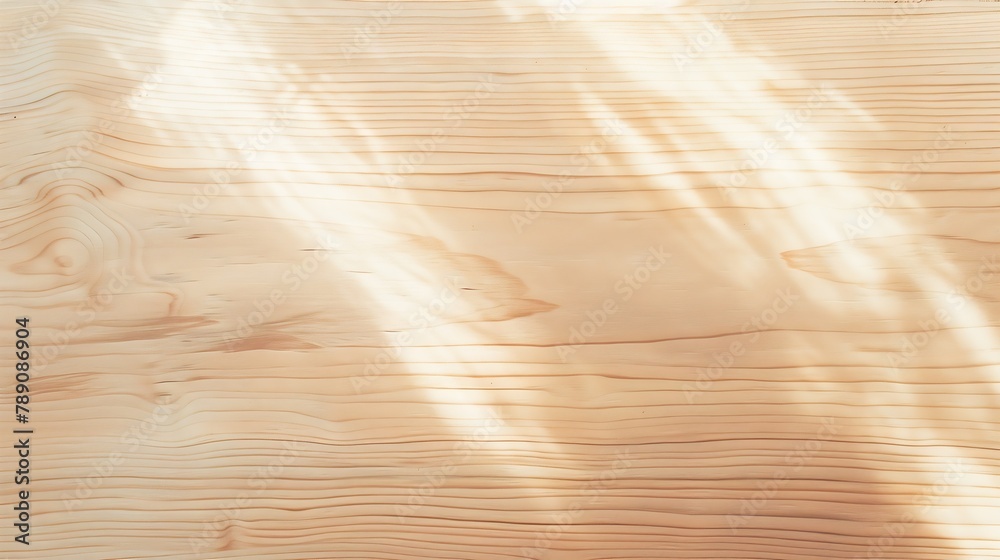 Aufkleber Light wood texture background Flat lay top view : Generative AI
