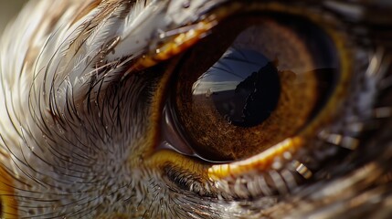 Eagle FaceThe eye of a bald eagleNictitating membrane closed on the eye of a bald eagle : Generative AI