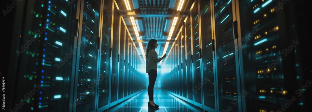 Poster A data center data processing professional has wide range skills in field information analysis and interpretation, which allows her to effectively solve complex problems in data center. Wide banner