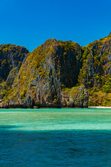 Beautiful natural view of Maya Bay during the day. Popular tourist destination on Phi-phi Island,...