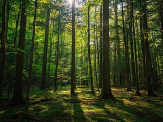 Fototapeta premium Deep within the ancient forest