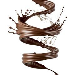 Tourbillon de chocolat pour gâteau et pâtisseries