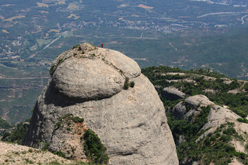 The top of Mount Montserrat, Catalonia, Spain.