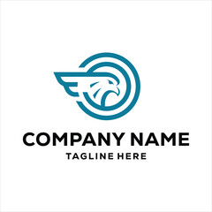 Eagle logo illustration vector design, design inspiration, vector