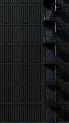 Black Warehouse Containers