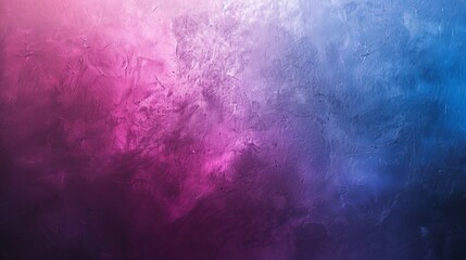 Contemporary design with a minimalistic approach, featuring a pink and purple gradation flowing into blue, with a textured finish - obrazy, fototapety, plakaty