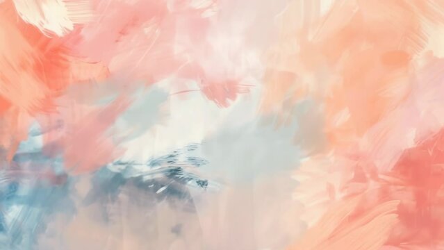 An abstract background created by blending red, pink, and blue watercolors. The paints naturally intermix on the paper, creating a soft and organic flow of colors. 