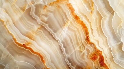 The texture of natural polished smooth natural marble stone Onyx For abstract home decoration closeup : Generative AI - obrazy, fototapety, plakaty