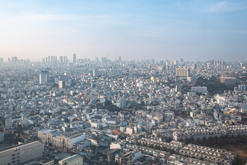 Fototapeta na wymiar Ho Chi Minh City Vietnam city view from above